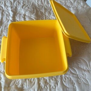 Tupperware Yellow Container